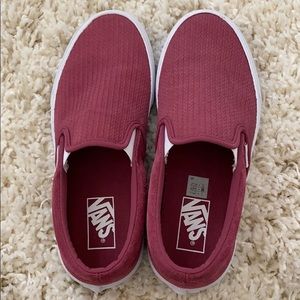 Burgundy vans